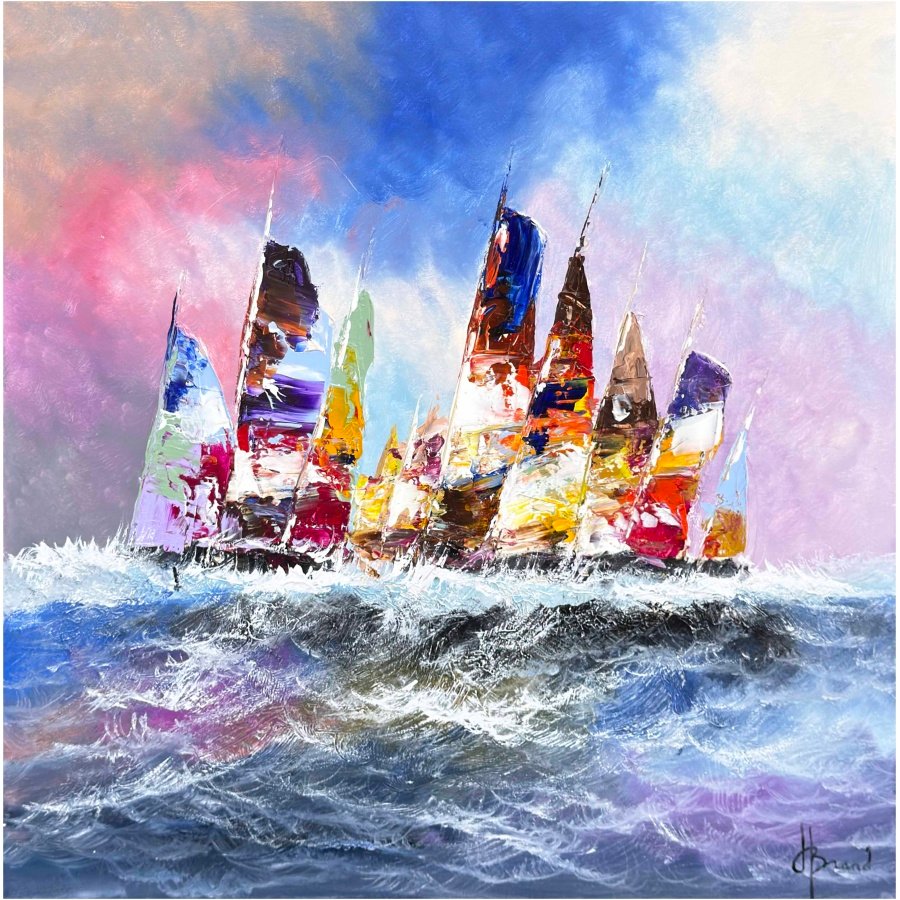 Schilderij Zeilers II