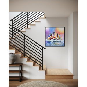 Schilderij Zeilers I