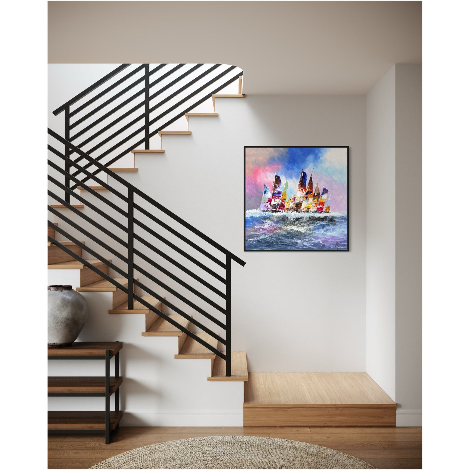 Schilderij Zeilers II