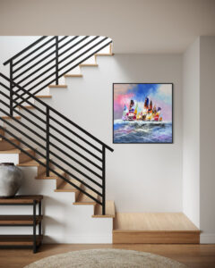 Schilderij Zeilers II