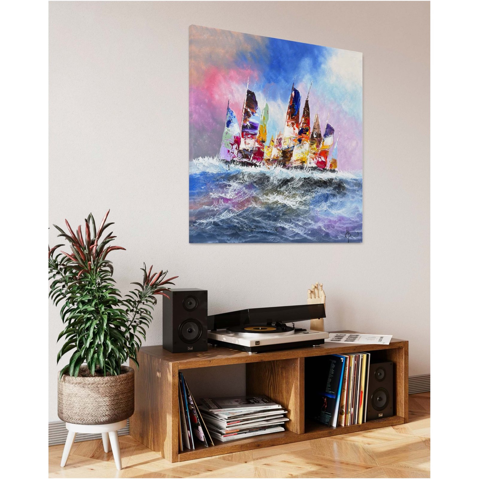 Schilderij Zeilers II