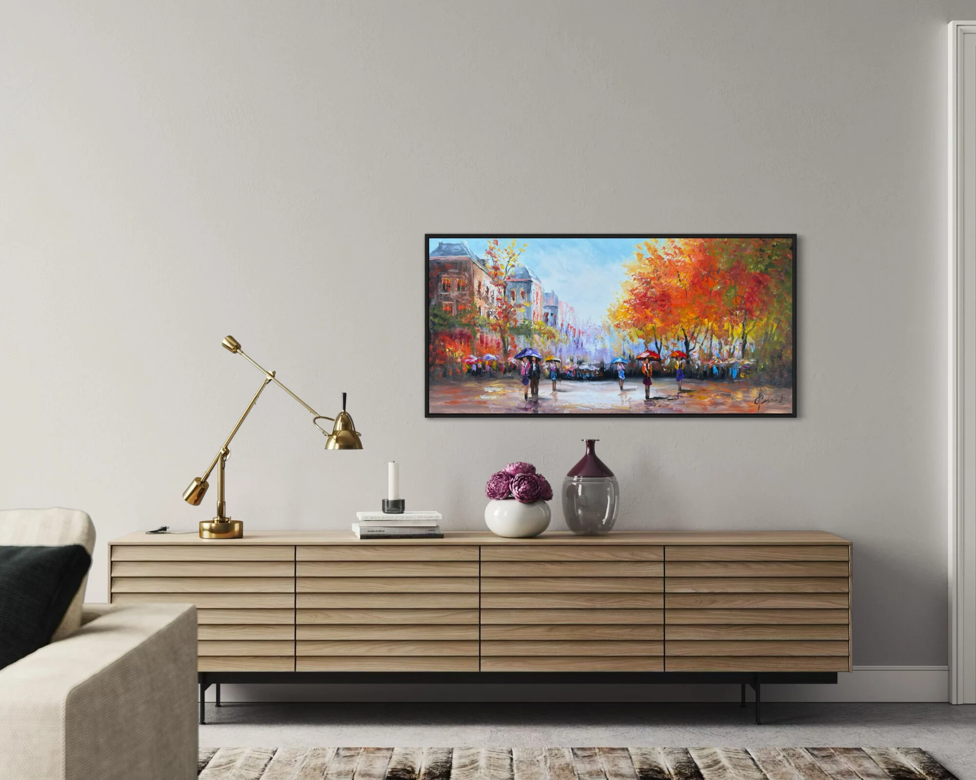 Schilderij Stadsgezicht VIII