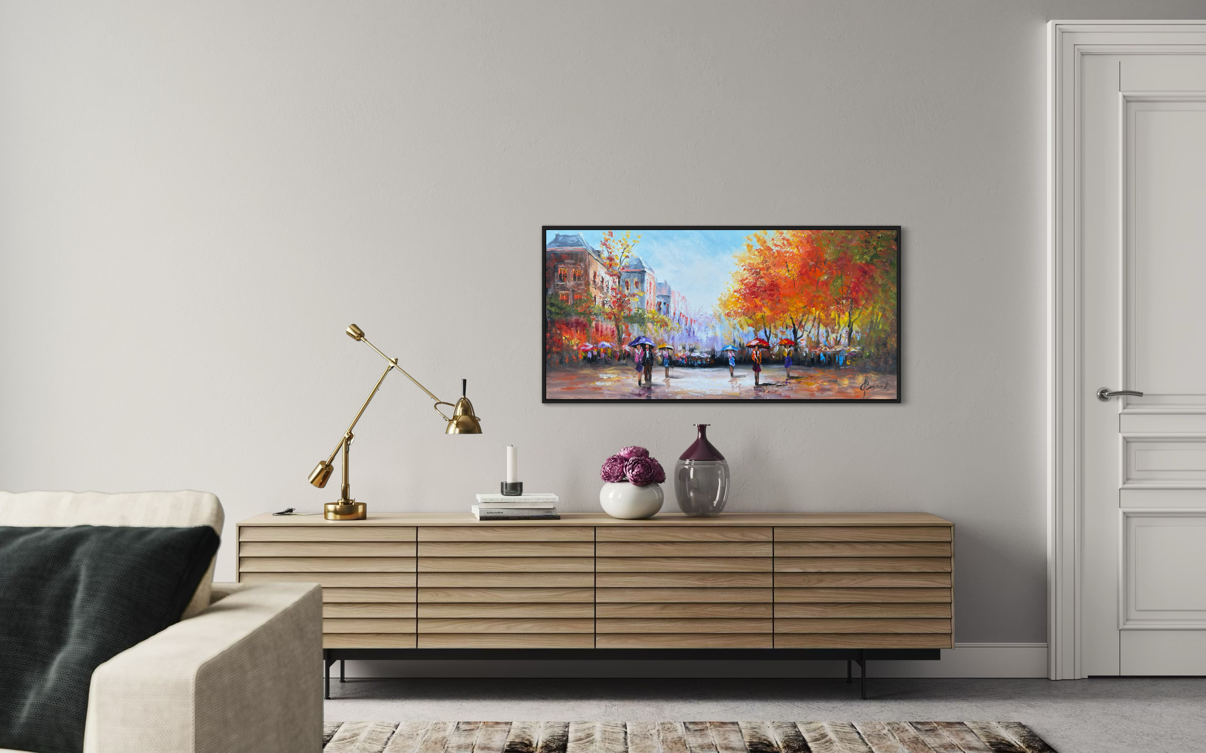 Schilderij Stadsgezicht VIII