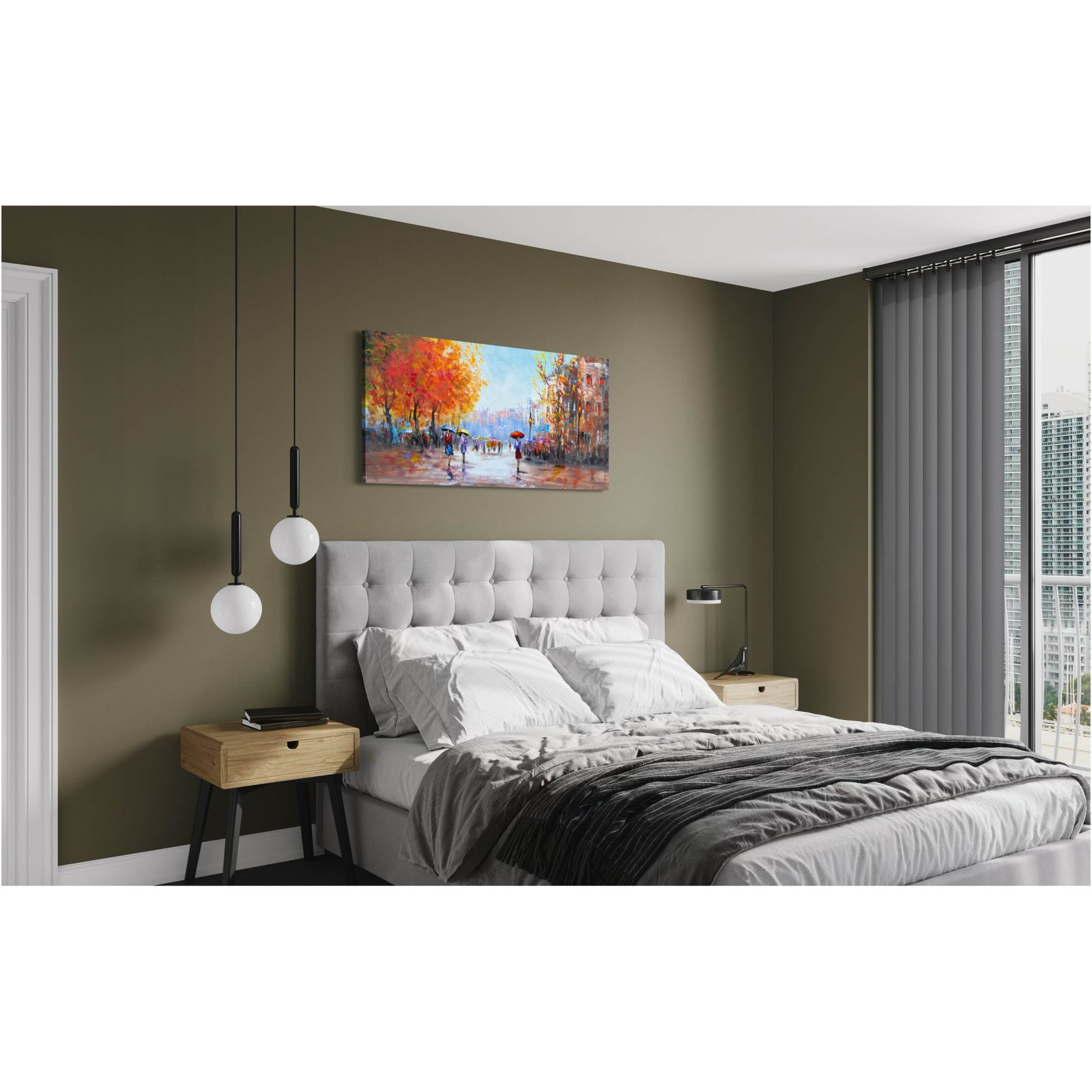 Schilderij Stadsgezicht VII