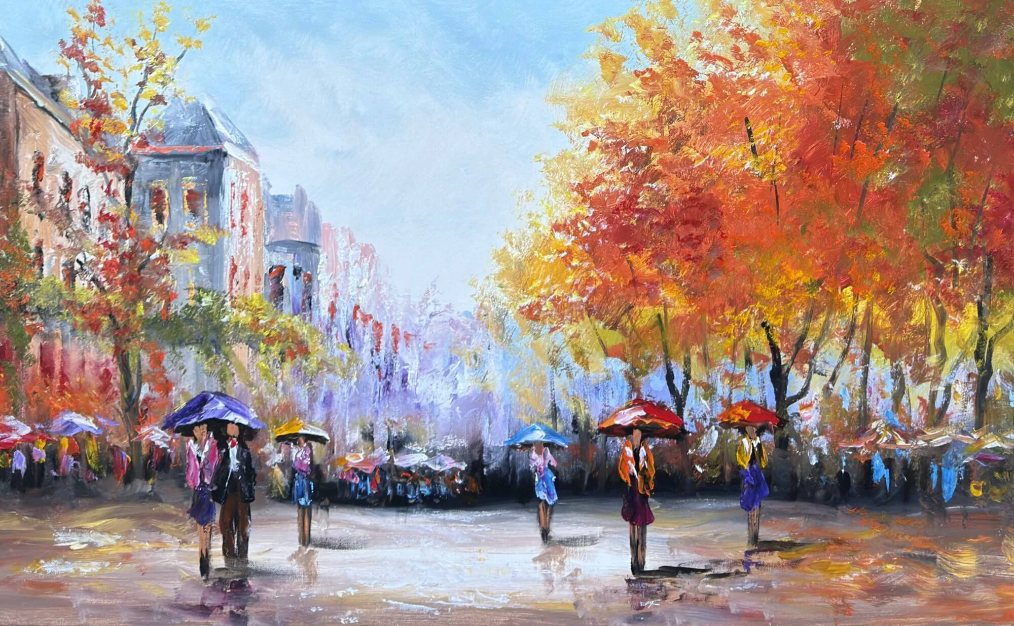 Schilderij Stadsgezicht VIII