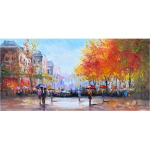 Schilderij Stadsgezicht VIII