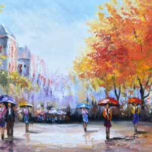 Schilderij Stadsgezicht VIII