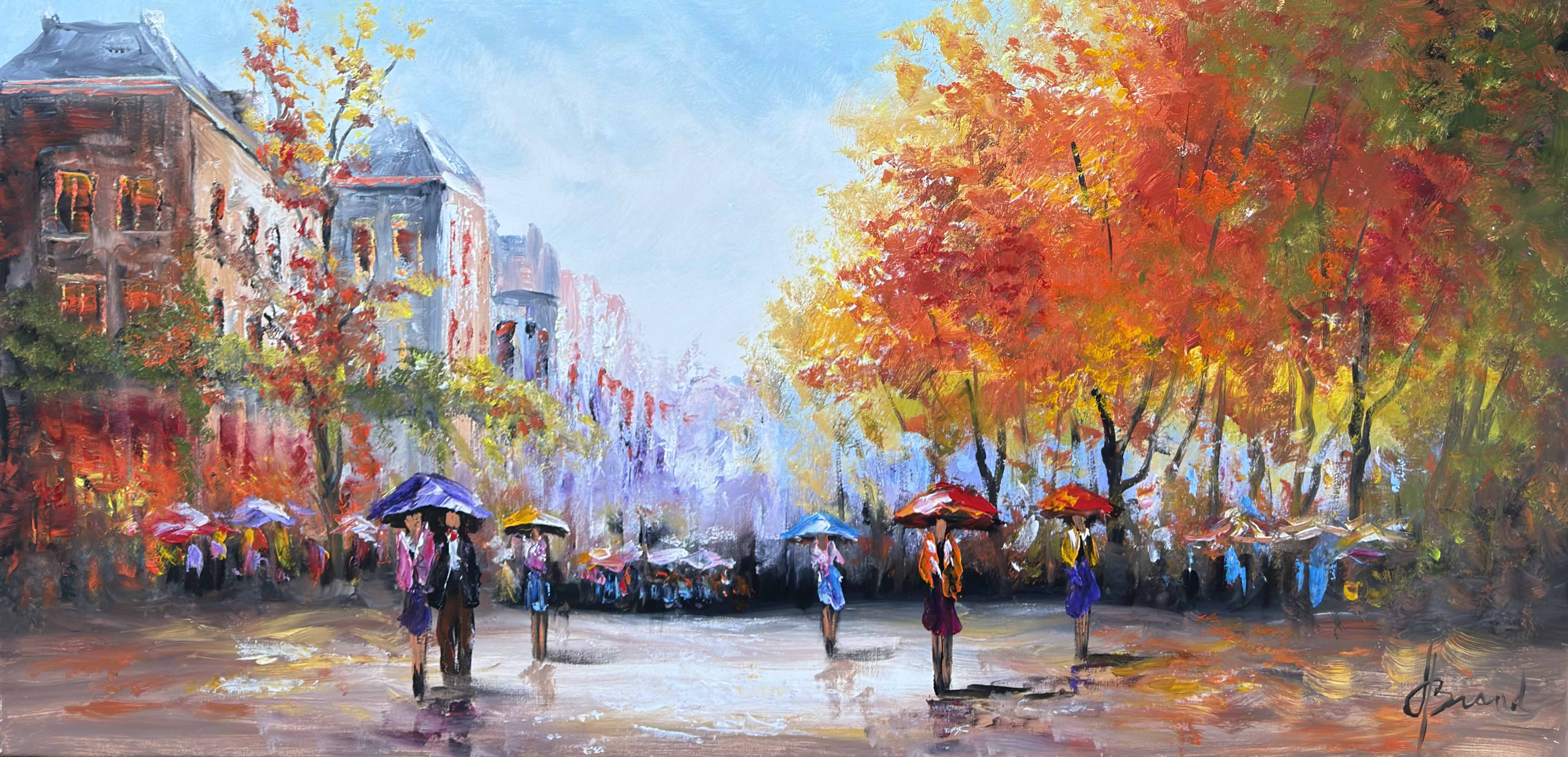 Schilderij Stadsgezicht VIII