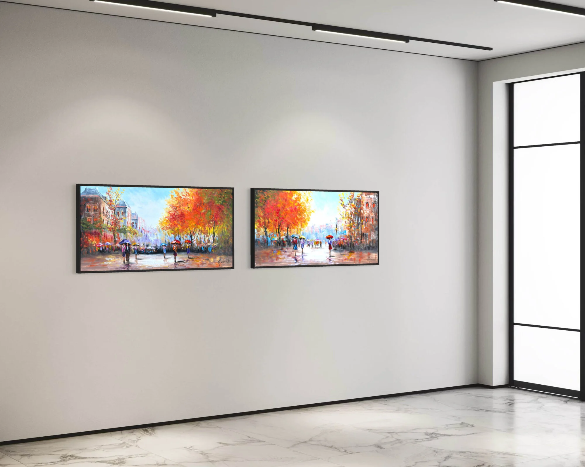 Schilderij Stadsgezicht VIII