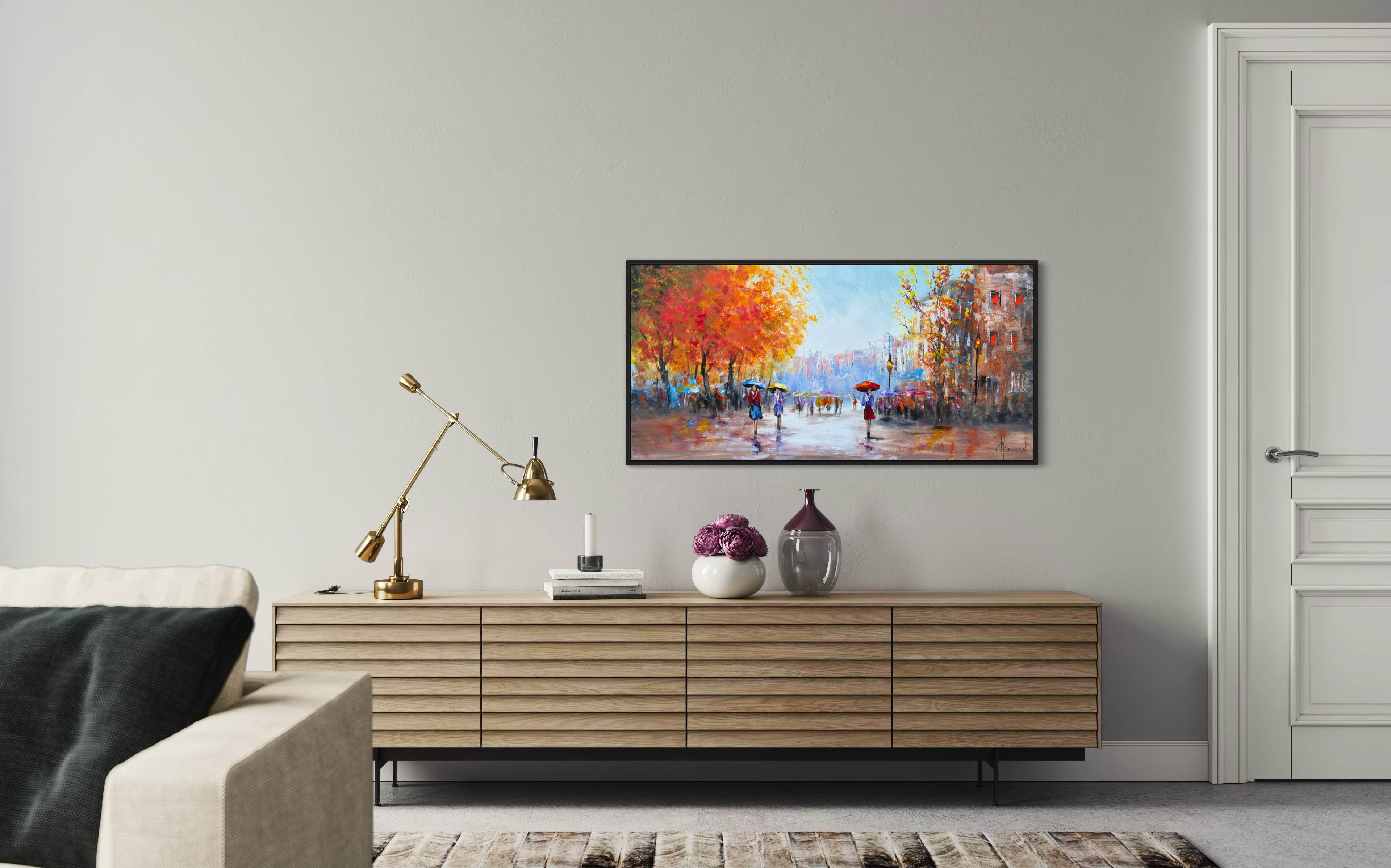 Schilderij Stadsgezicht VII