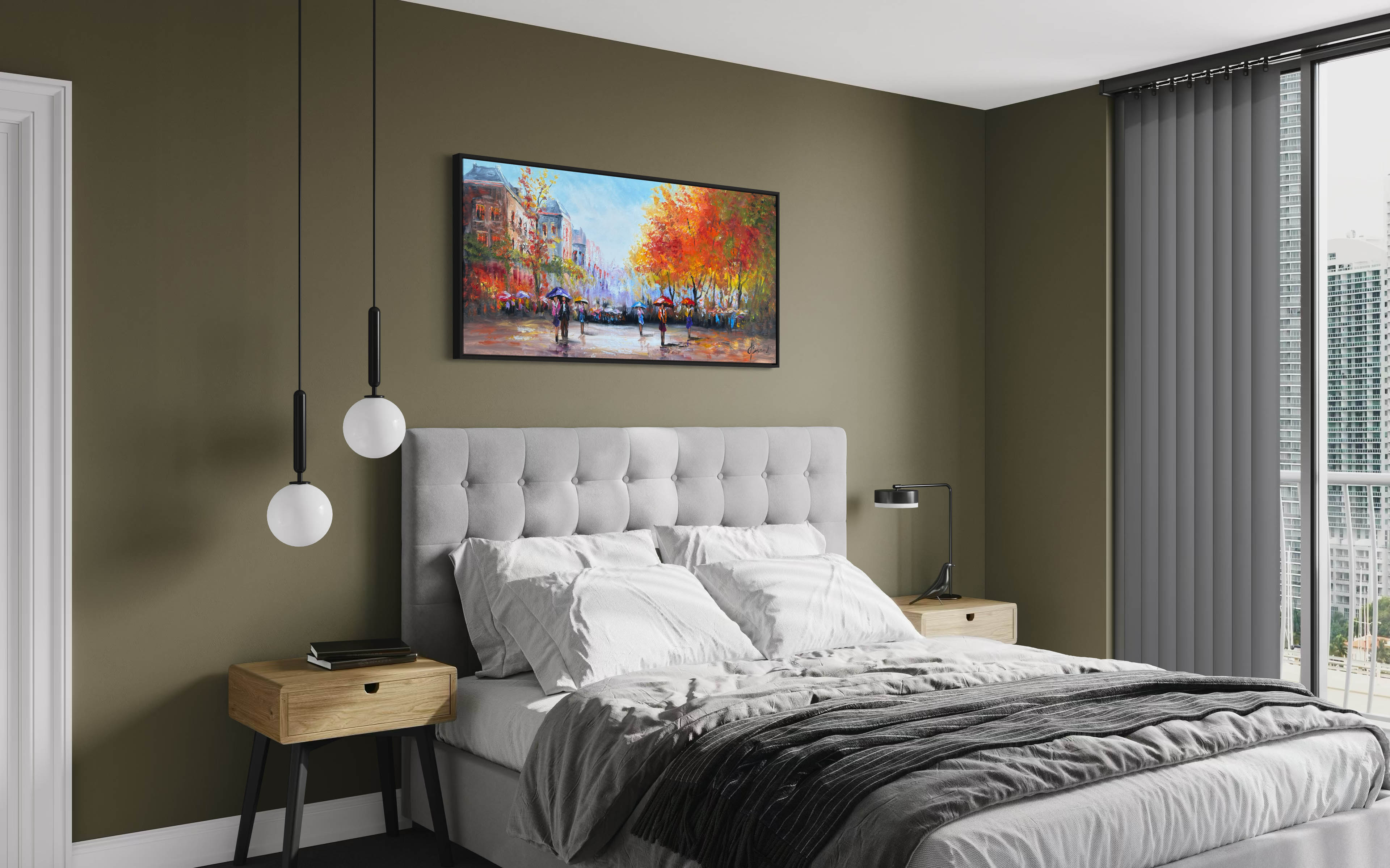 Schilderij Stadsgezicht VIII