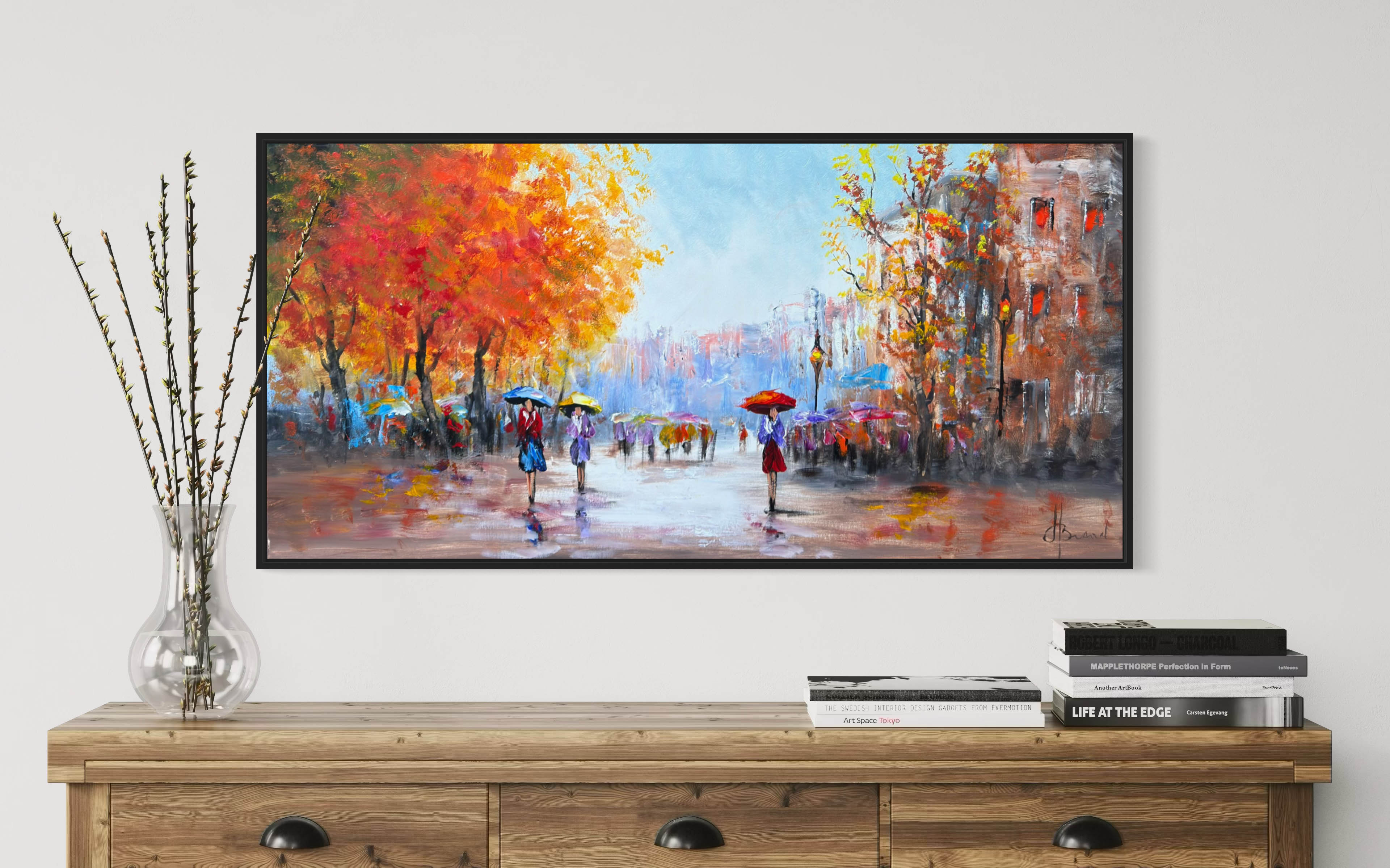 Schilderij Stadsgezicht VII