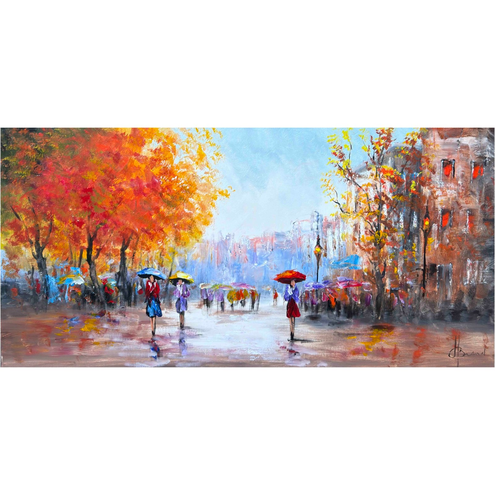 Schilderij Stadsgezicht VII