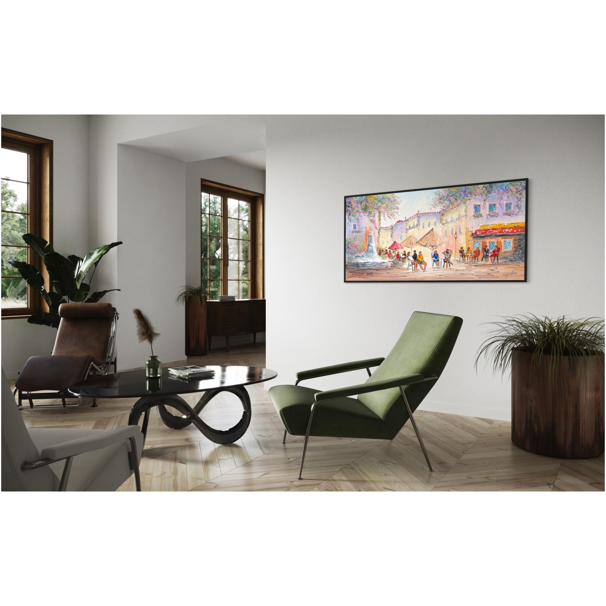 Schilderij Stadsgezicht I