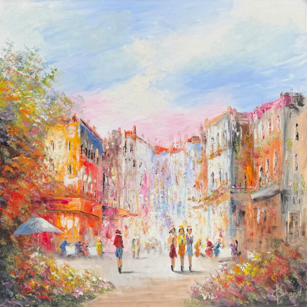 Schilderij Stadsgezicht IX