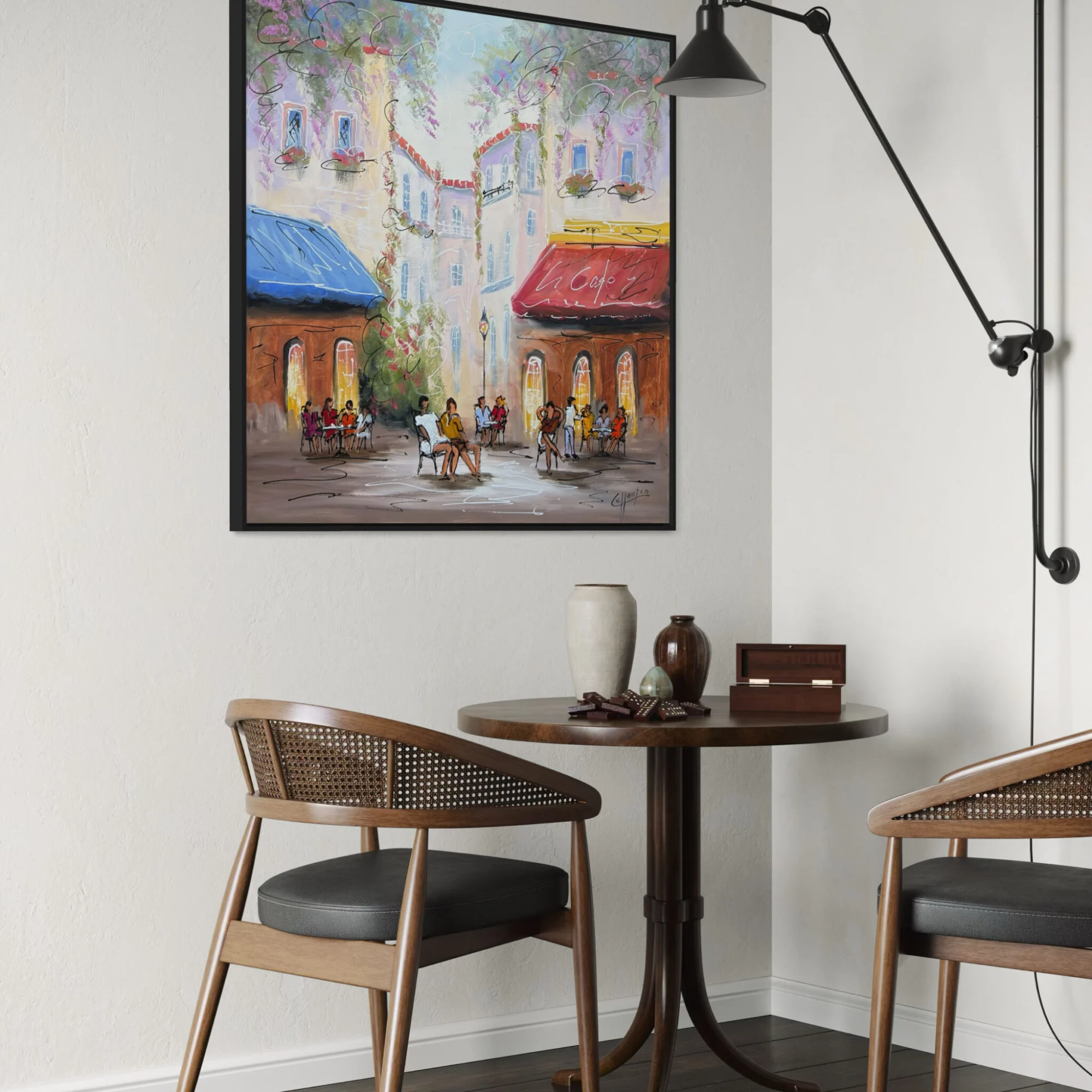 Schilderij Stadsgezicht VIII