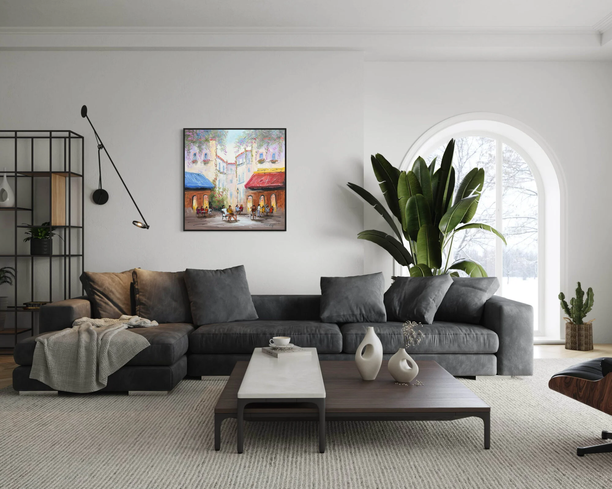 Schilderij Stadsgezicht VIII