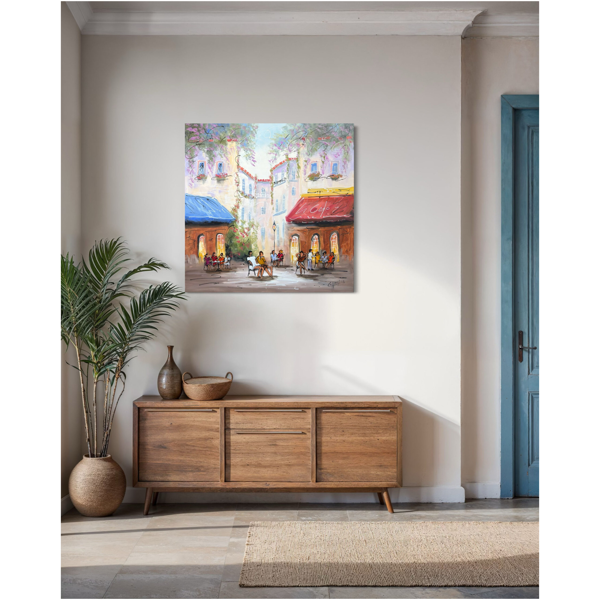 Schilderij Stadsgezicht VIII