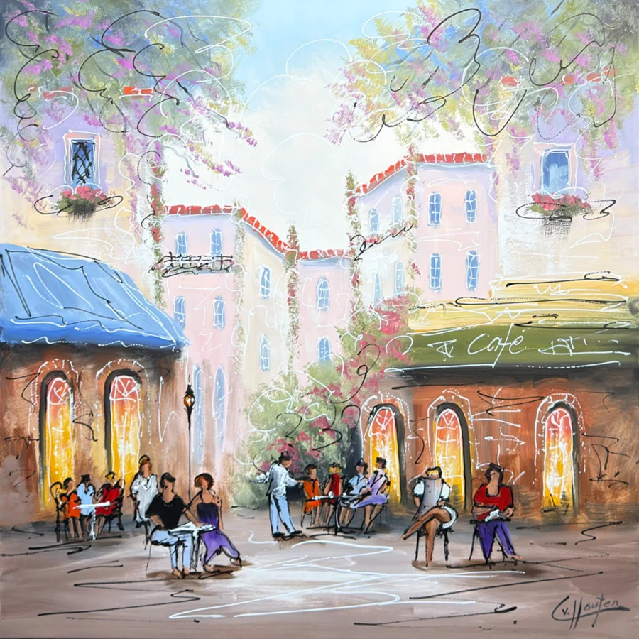 Schilderij Stadsgezicht VII