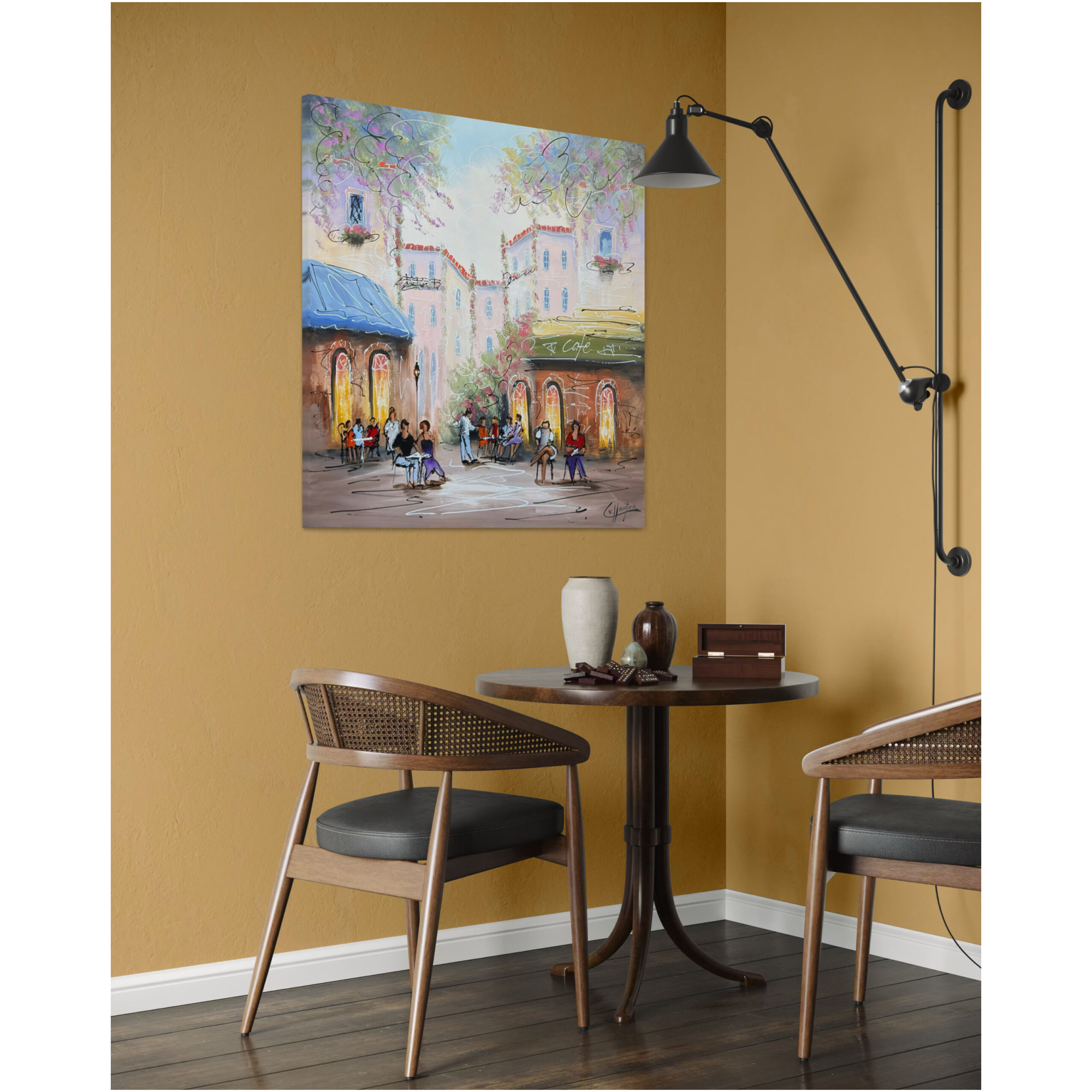 Schilderij Stadsgezicht VII