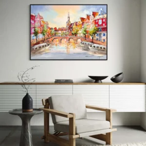 Schilderij Stadsgezicht II