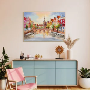 Schilderij Stadsgezicht II