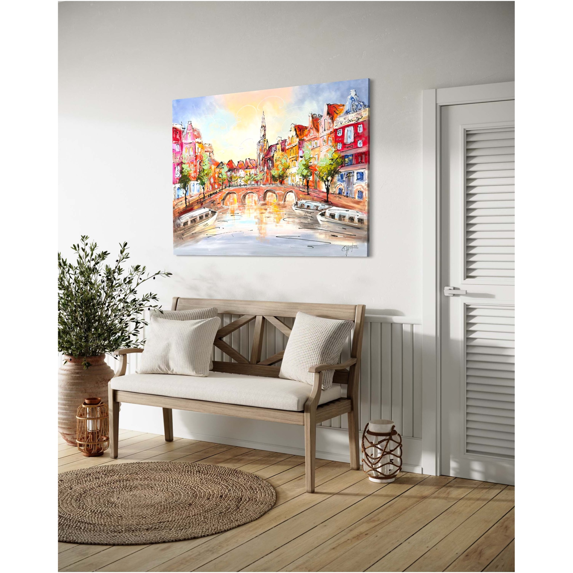 Schilderij Stadsgezicht II