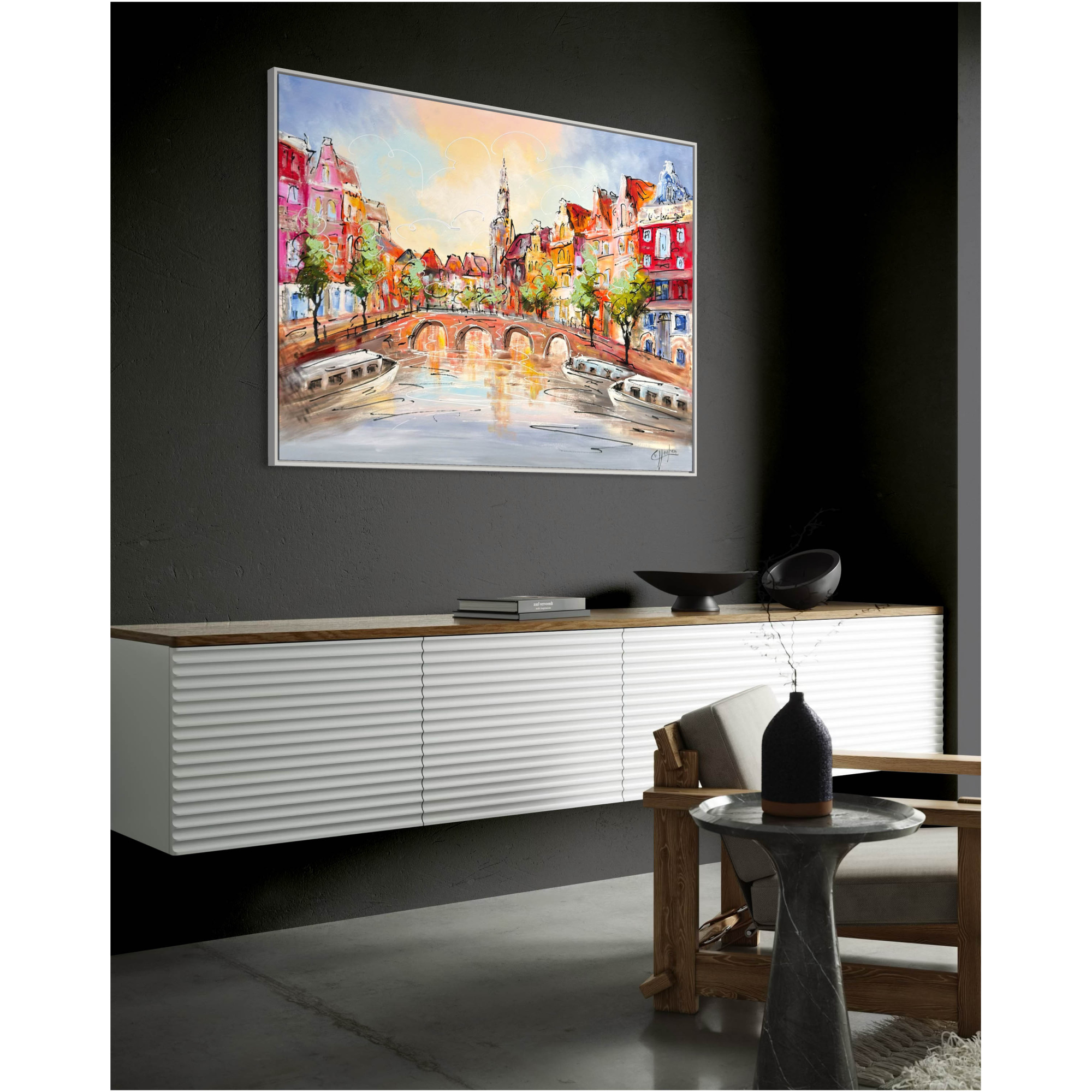 Schilderij Stadsgezicht II